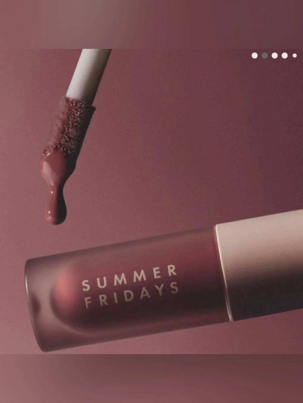 Summer Fridays Dream Lip Oil for Moisturizing Sheer Coverage SOFT MAUVE NIB